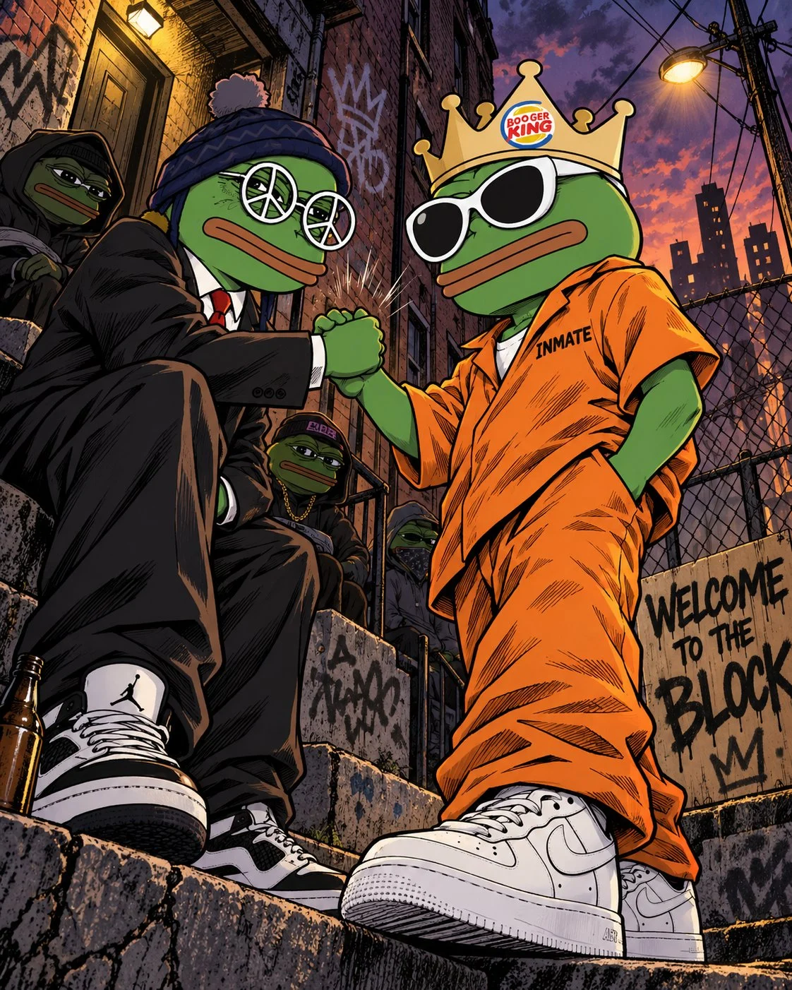 HoodPepes greeting on the block